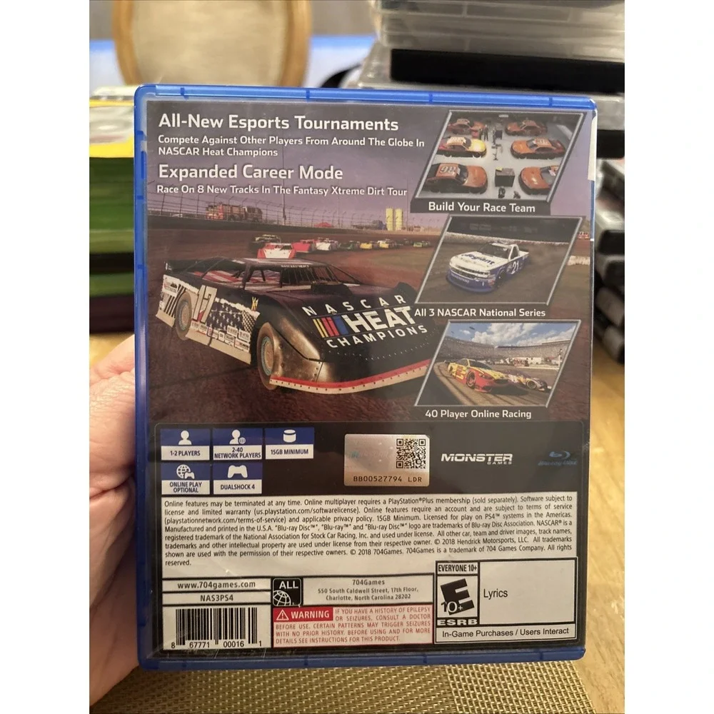 NASCAR Heat 3 Racing (Sony PlayStation 4, PS4). Tested. Working